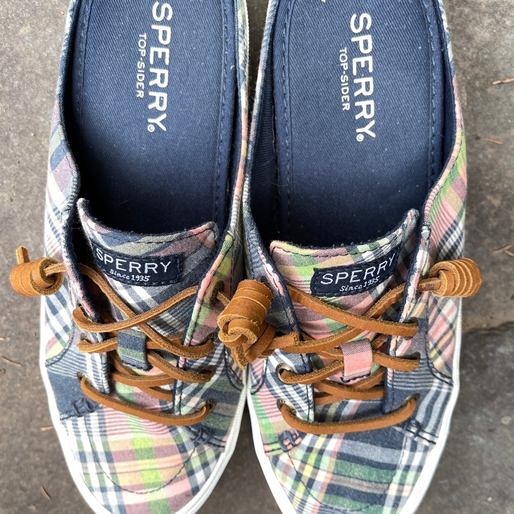 Sperry Top Sider Plaid Slip-on Shoe - Picture 3 of 7